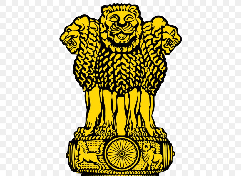 Government Of India Lion Capital Of Ashoka State Emblem Of India Pillars Of Ashoka, PNG, 420x600px, India, Art, Artwork, Ashoka, Black Download Free
