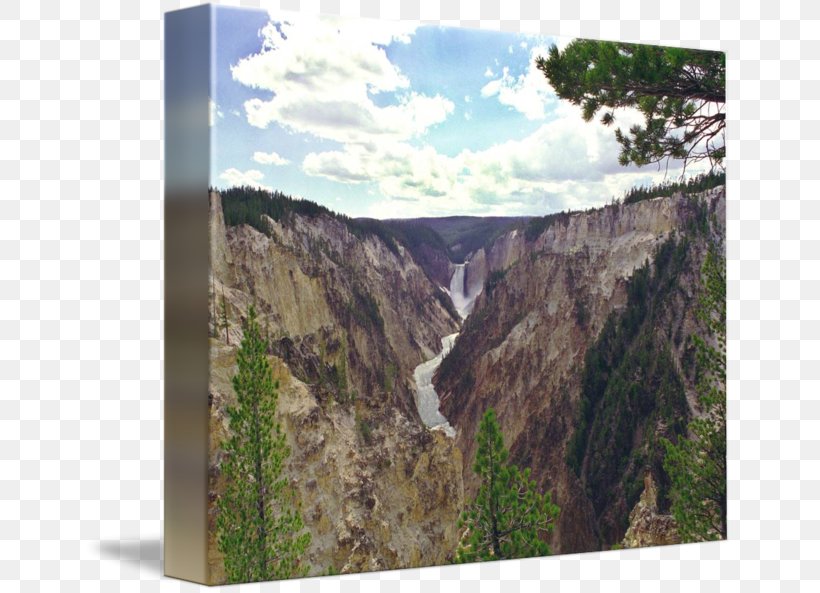 Upper Yellowstone Falls Waterfall National Park Nature Reserve Cliff, PNG, 650x593px, Upper Yellowstone Falls, Canyon, Cliff, Escarpment, Formation Download Free