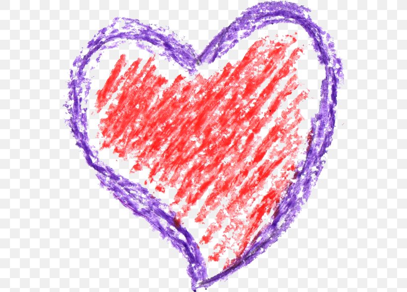 Heart Crayon Drawing Clip Art, PNG, 568x588px, Watercolor, Cartoon, Flower, Frame, Heart Download Free