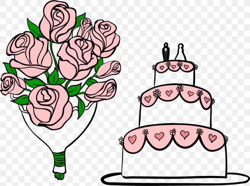 Wedding Cake Clip Art, PNG, 943x704px, Watercolor, Cartoon, Flower, Frame, Heart Download Free