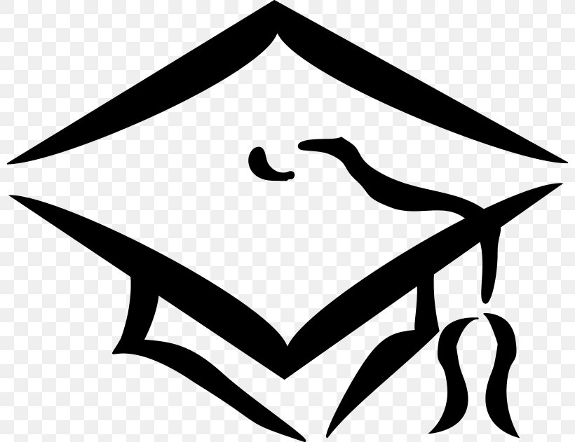 College Student Graduation Ceremony Clip Art, PNG, 800x631px, College, Academic Degree, Art, Black, Black And White Download Free