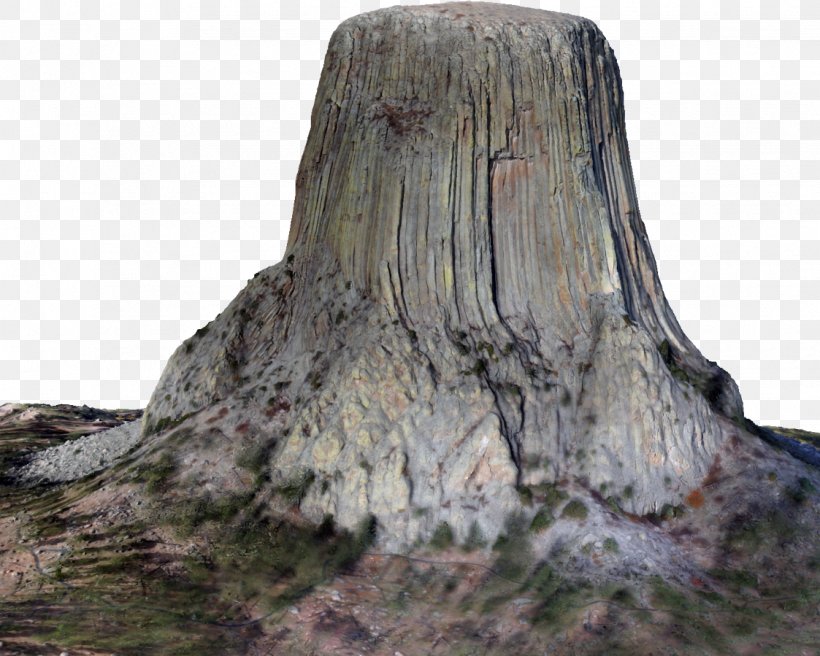 Devils Tower Tree Stump Volcanic Plug Rock, PNG, 1123x899px, 3d Computer Graphics, 3d Modeling, Devils Tower, Bedrock, Igneous Rock Download Free