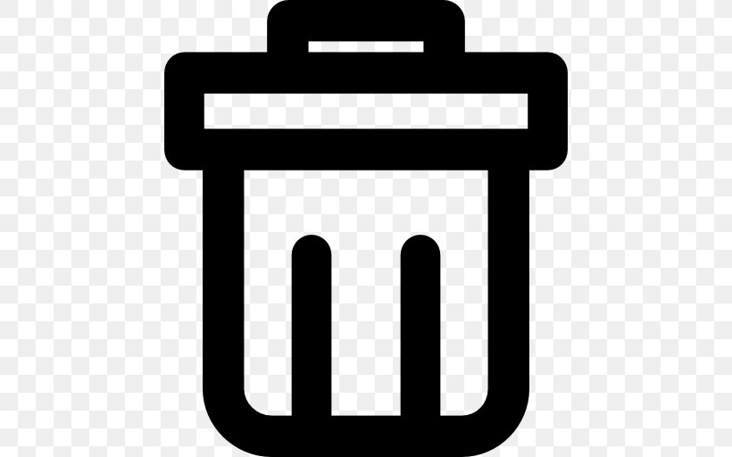 Rubbish Bins & Waste Paper Baskets Recycling Bin, PNG, 512x512px, Rubbish Bins Waste Paper Baskets, Black And White, Container, Logo, Material Download Free