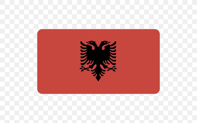 Symbol Label Red Logo Font, PNG, 512x512px, Albania, Albanian, Brand, Coat Of Arms Of Albania, Doubleheaded Eagle Download Free