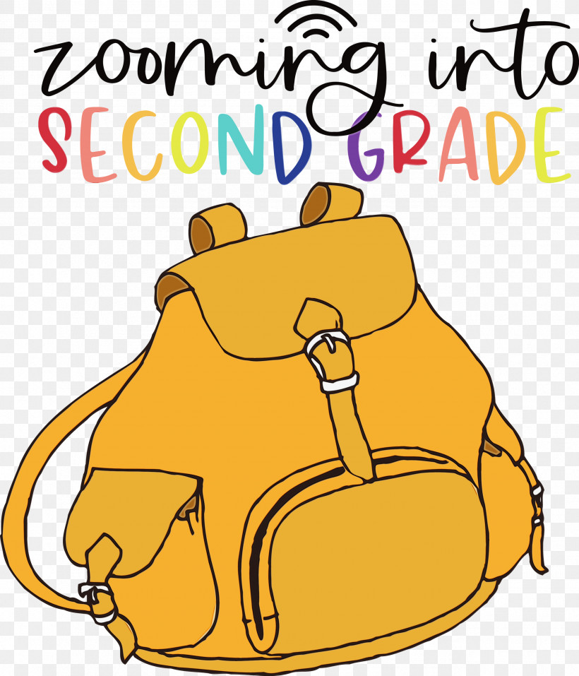 Cartoon Yellow Snout Meter Line, PNG, 2570x3000px, Back To School, Behavior, Cartoon, Happiness, Human Download Free