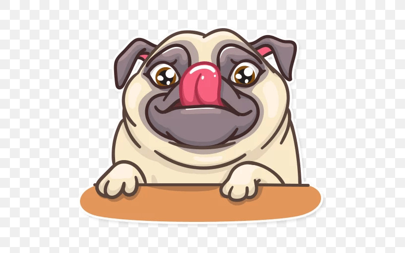Pug Cartoon Dog Snout Puppy, PNG, 512x512px, Pug, Animation, Cartoon, Dog, Fawn Download Free