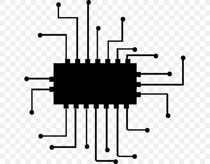 Vector Graphics Integrated Circuits & Chips Clip Art Illustration, PNG, 629x640px, Integrated Circuits Chips, Central Processing Unit, Circuit Component, Diagram, Electronics Download Free