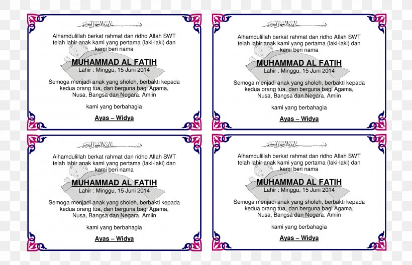 Wedding Invitation Infant Childbirth Childbirth, PNG, 2638x1700px, Wedding Invitation, Aqiqah, Birth, Child, Childbirth Download Free