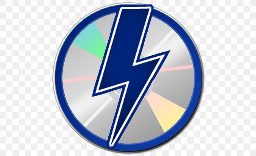 Daemon Tools ISO Image Virtual Drive Compact Disc, PNG, 500x500px, Daemon Tools, Area, Blue, Brand, Compact Disc Download Free