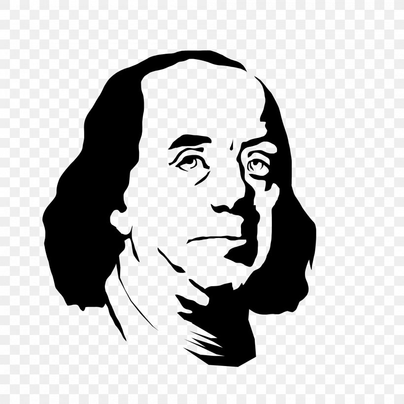 The Autobiography Of Benjamin Franklin Founding Fathers Of The United States Stencil, PNG, 2000x2000px, Benjamin Franklin, Art, Autobiography Of Benjamin Franklin, Black, Black And White Download Free