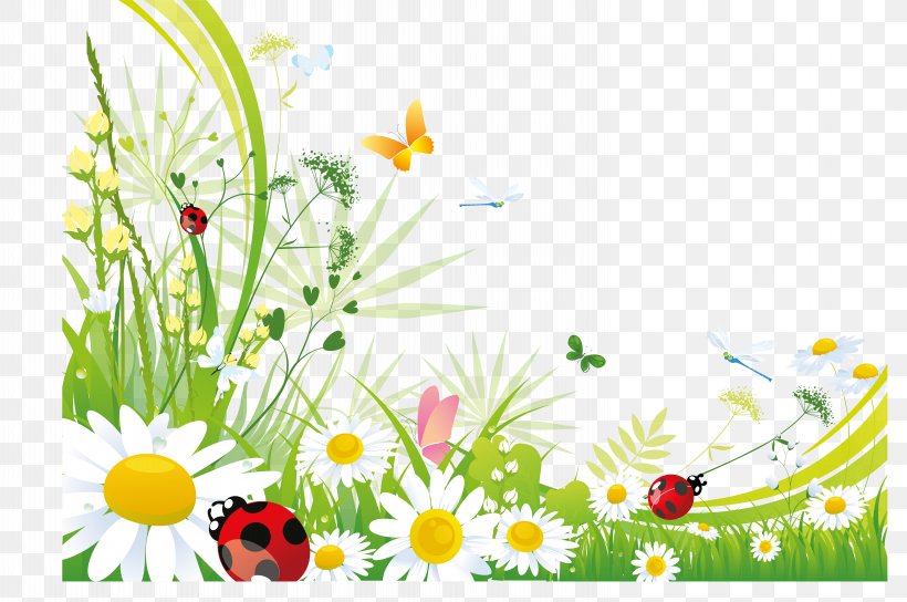 Butterfly Desktop Wallpaper Clip Art, PNG, 6064x4029px, Butterfly, Chamaemelum Nobile, Daisy, Flora, Floral Design Download Free