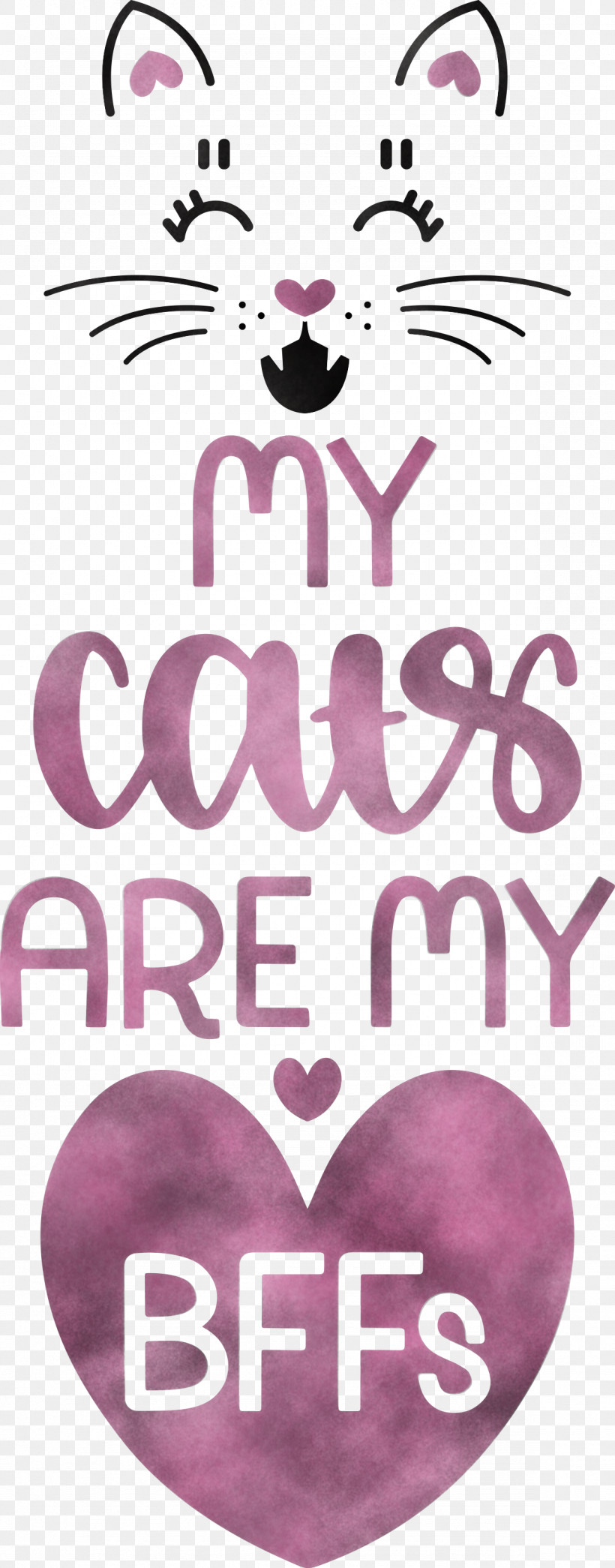 My Cats Are My Bffs Cat, PNG, 1177x3000px, Cat, Biology, Happiness, Heart, Meter Download Free