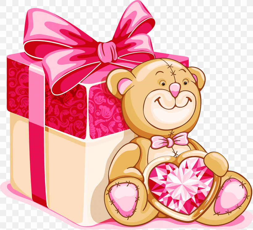 Teddy Bear, PNG, 2641x2400px, Pink, Magenta, Teddy Bear Download Free