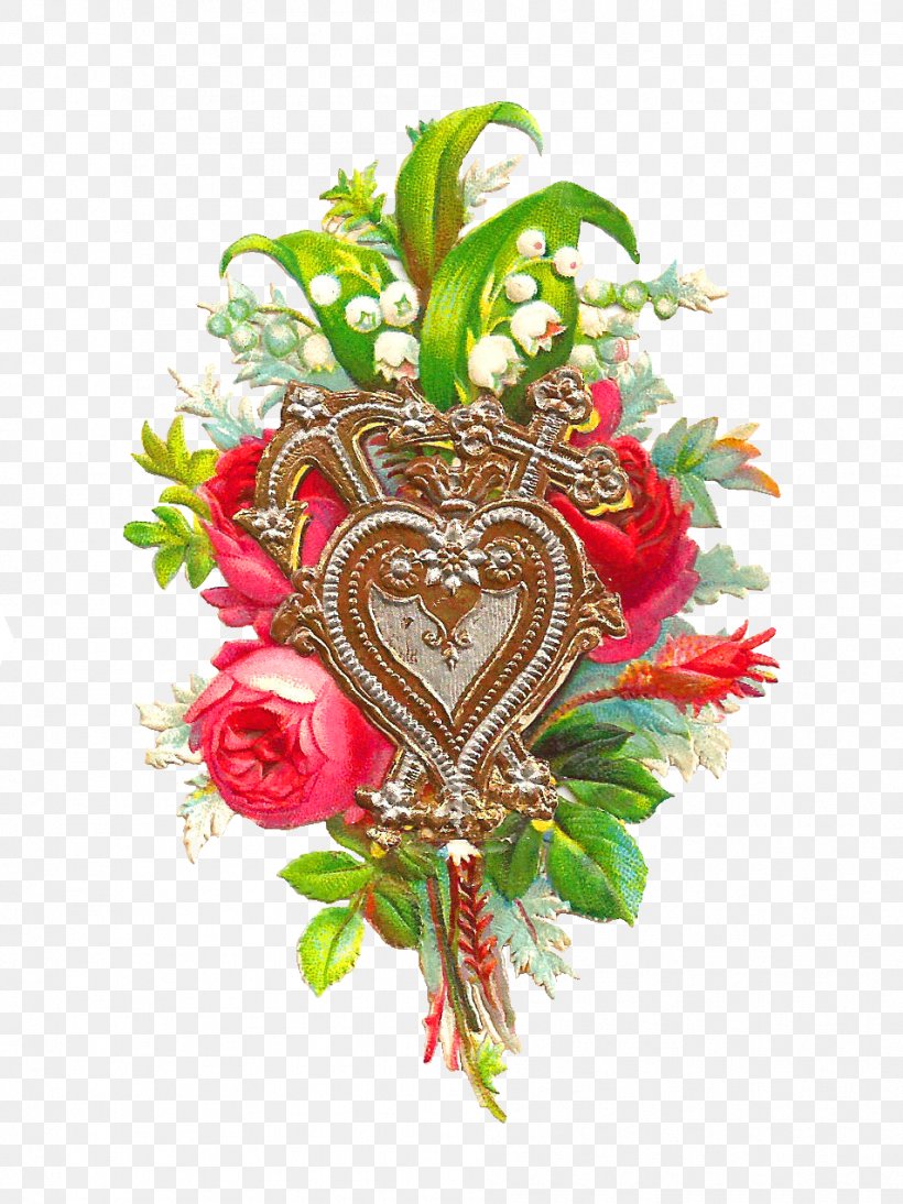 Victorian Era Rose Heart Valentines Day Clip Art, PNG, 953x1272px, Victorian Era, Christmas Ornament, Cut Flowers, Floral Design, Floristry Download Free
