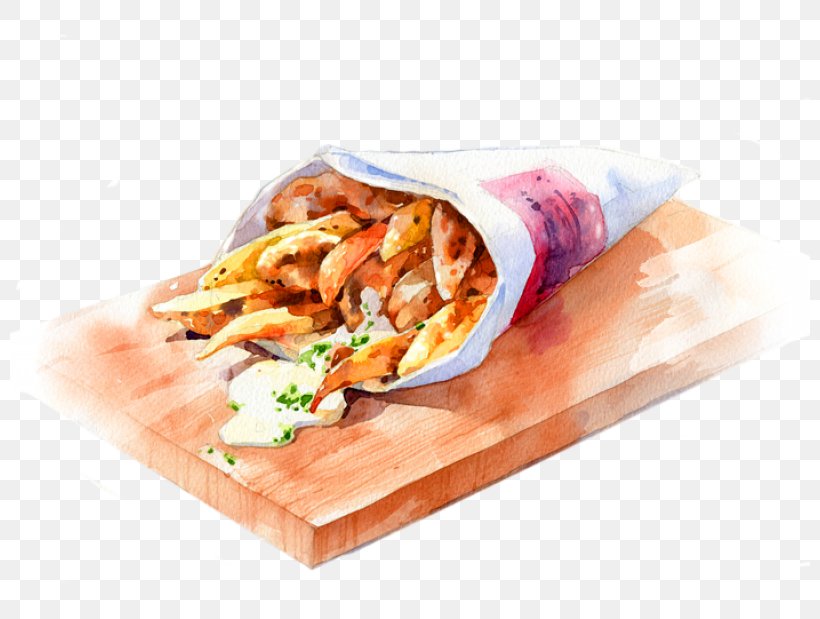 Watercolor Painting Food Art, PNG, 800x619px, Watercolor Painting, Art, Belgian Waffle, Breakfast, Cooking Download Free