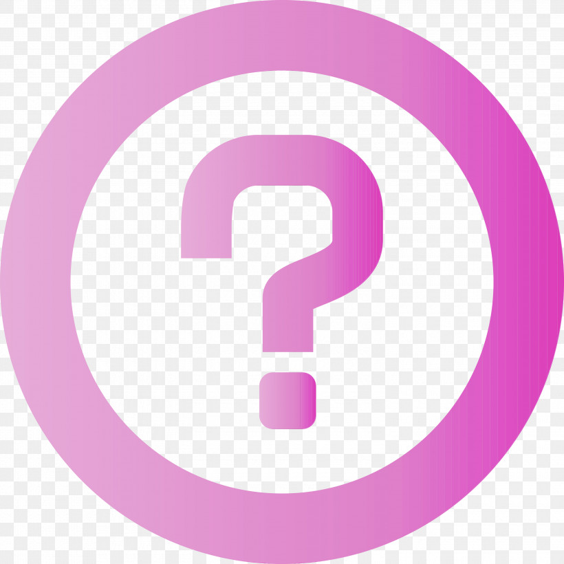 Pink Circle Violet Font Symbol, PNG, 3000x3000px, Question Mark, Circle, Line, Logo, Magenta Download Free