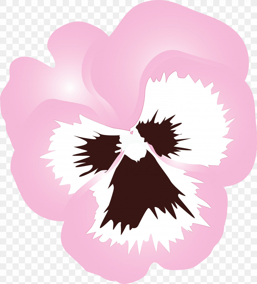 Pink Plant Flower Petal Heart, PNG, 2714x3000px, Pansy, Flower, Heart, Magenta, Paint Download Free