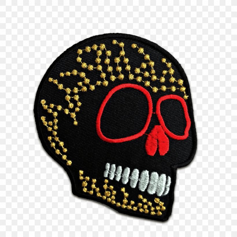 Skull Embroidered Patch Totenkopf Biker Font, PNG, 1100x1100px, Skull, Biker, Birhane, Black, Bone Download Free