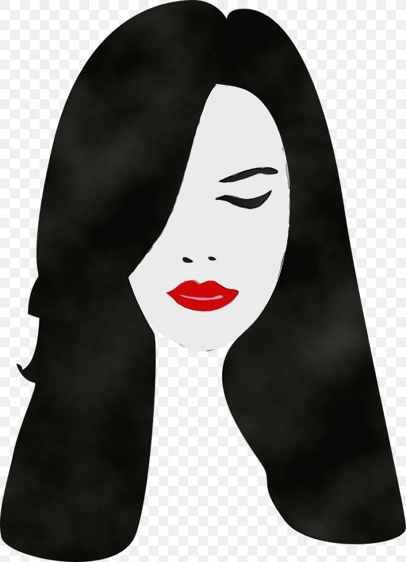 Face Black Black Hair Lip Nose, PNG, 926x1280px, Watercolor, Black, Black Hair, Face, Headgear Download Free