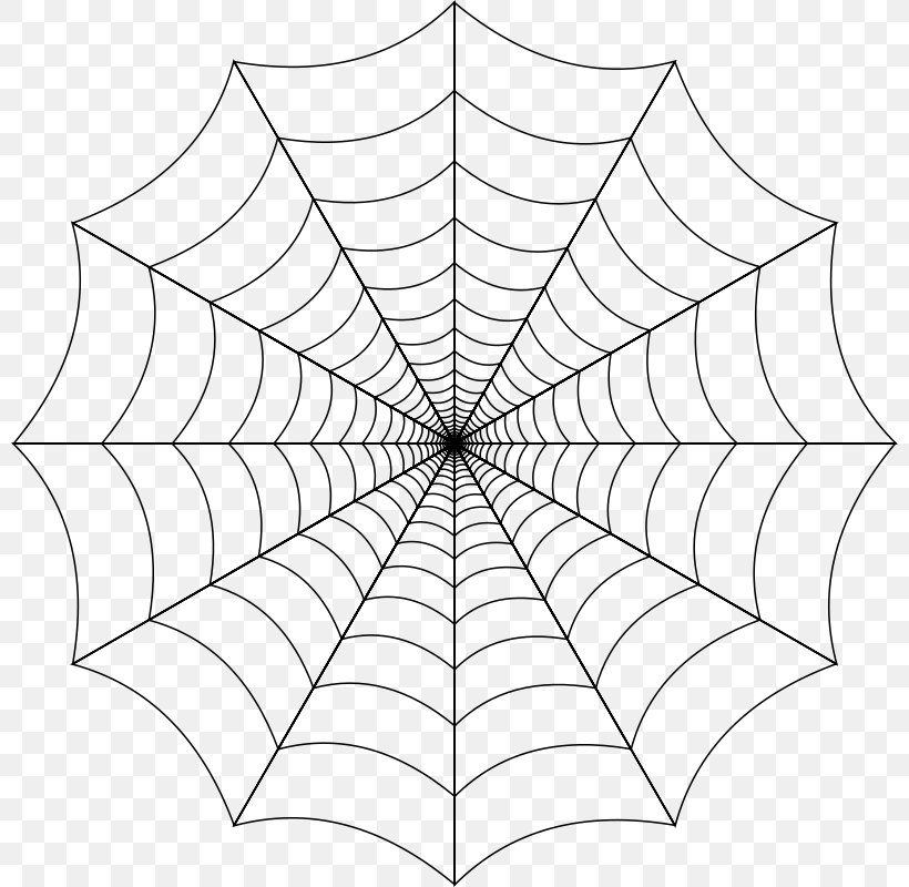 Spider Web Clip Art, PNG, 800x800px, Spider, Area, Black And White, Leaf, Line Art Download Free