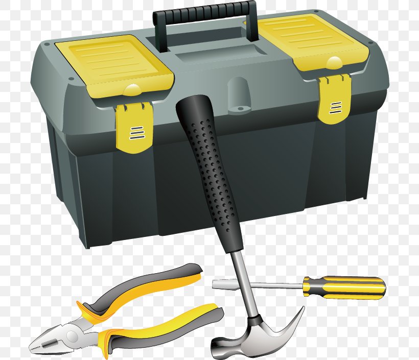 Toolbox Clip Art, PNG, 707x705px, Toolbox, Cartoon, Hammer, Hardware, Machine Download Free