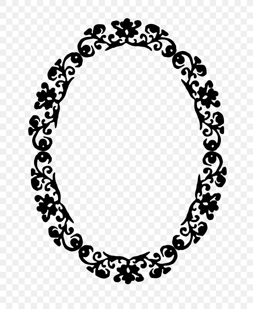 Borders And Frames Picture Frames Clip Art, PNG, 750x1000px, Borders And Frames, Black, Black And White, Body Jewelry, Decorative Arts Download Free