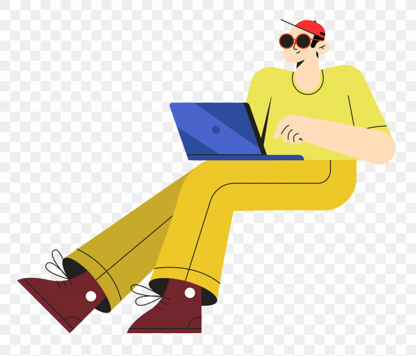 Man Sitting On Chair, PNG, 2500x2141px, Man, Cartoon, Headgear, Hm, Joint Download Free