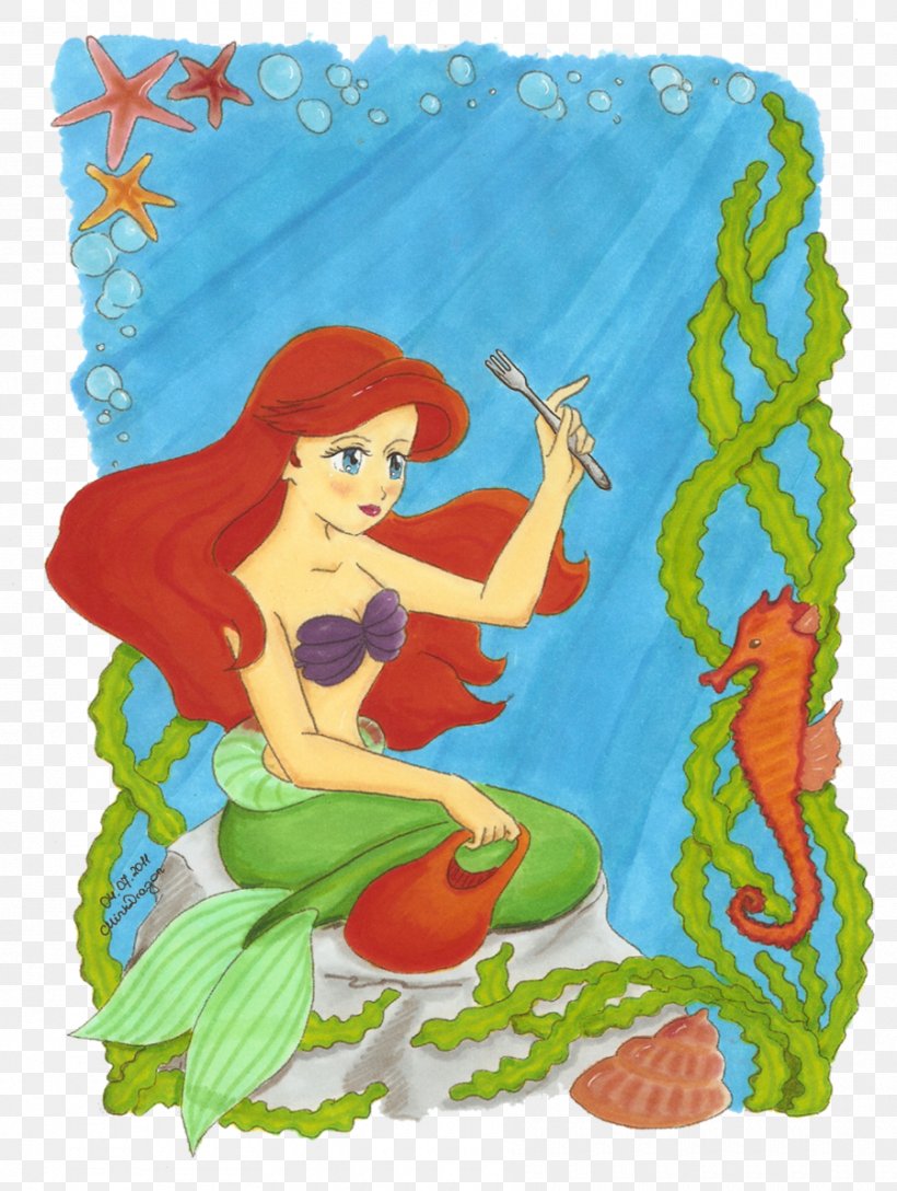 Mermaid Cartoon Organism, PNG, 900x1195px, Mermaid, Art, Cartoon, Fictional Character, Mythical Creature Download Free