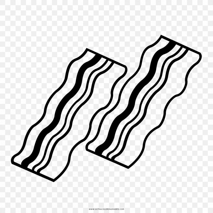 Bacon Stock Photography Drawing Black And White, PNG, 1000x1000px, Bacon, Alamy, Area, Black, Black And White Download Free