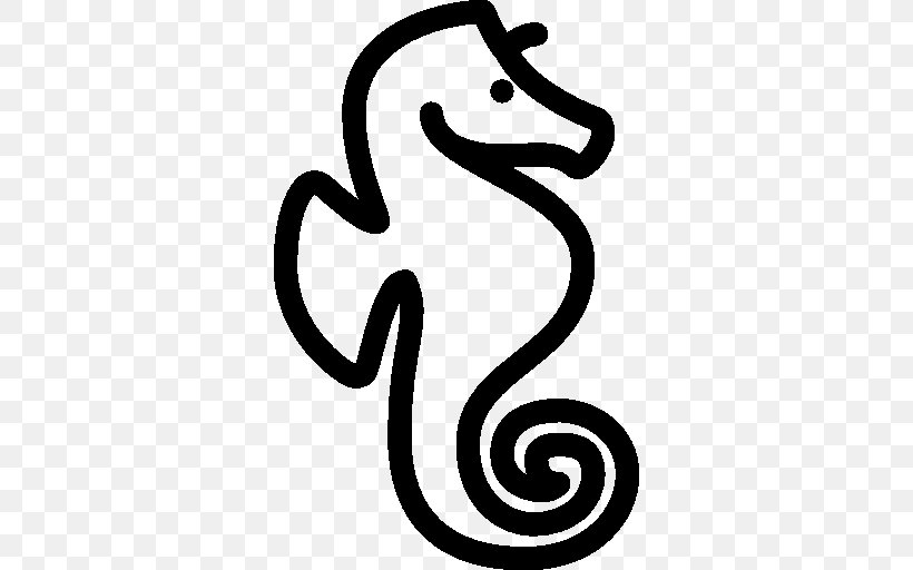 Seahorse Symbol, PNG, 512x512px, Seahorse, Artwork, Black And White, Body Jewelry, Line Art Download Free