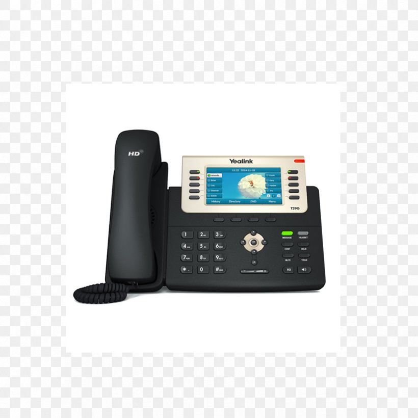 VoIP Phone Yealink SIP-T42G Telephone Session Initiation Protocol Mobile Phones, PNG, 824x824px, Voip Phone, Answering Machine, Business Telephone System, Caller Id, Corded Phone Download Free