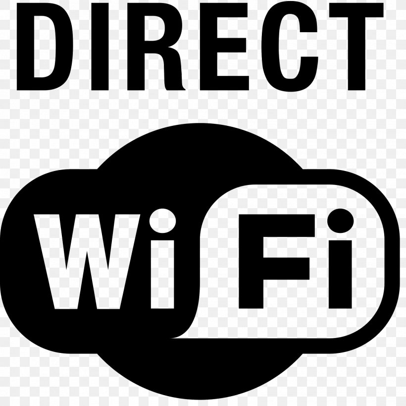 Wi-Fi Direct Computer Network, PNG, 1600x1600px, Wifi Direct, Area, Black And White, Brand, Button Download Free