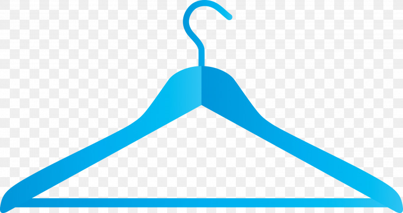 Aqua Clothes Hanger Turquoise Line Triangle, PNG, 2999x1585px, Aqua, Clothes Hanger, Line, Triangle, Turquoise Download Free