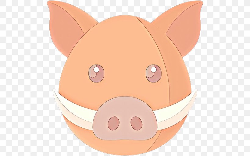 Domestic Pig Cartoon Nose Snout Clip Art, PNG, 512x512px, Cartoon, Domestic Pig, Head, Mouth, Nose Download Free