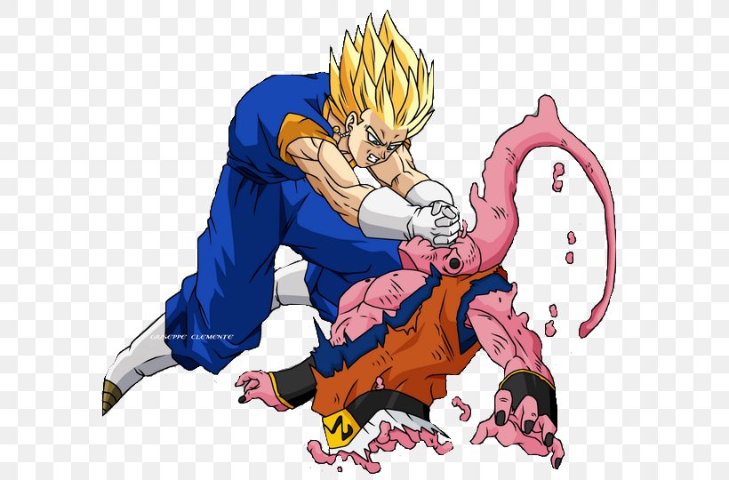 Majin Buu Gohan Vegeta Goku Gotenks, PNG, 600x540px, Watercolor, Cartoon, Flower, Frame, Heart Download Free