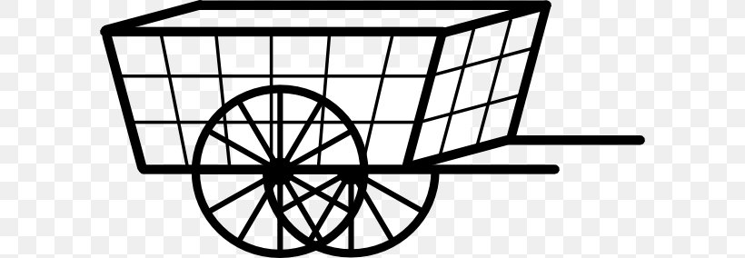 Cart Ox Clip Art, PNG, 600x284px, Cart, Area, Black, Black And White, Carriage Download Free