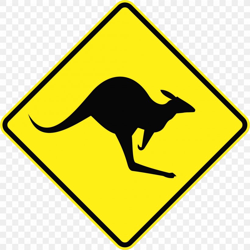 Kangaroo Kangaroo Macropodidae Wallaby Sign, PNG, 2000x2000px, Watercolor, Kangaroo, Macropodidae, Paint, Sign Download Free