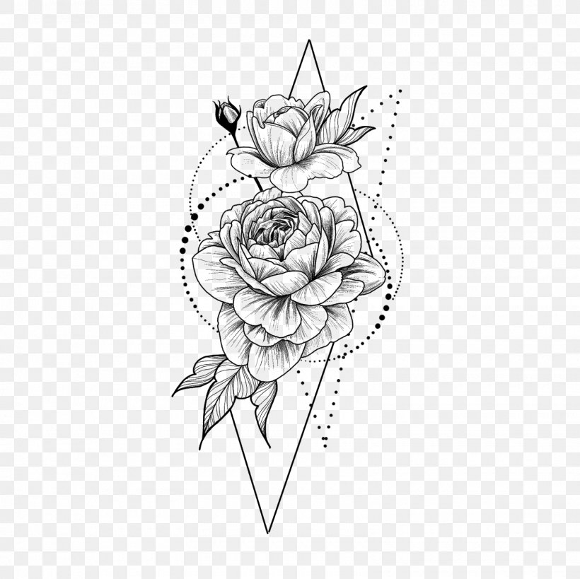 Line Art Black-and-white Drawing Sketch Plant, PNG, 1600x1600px, Line Art, Blackandwhite, Coloring Book, Drawing, Flower Download Free