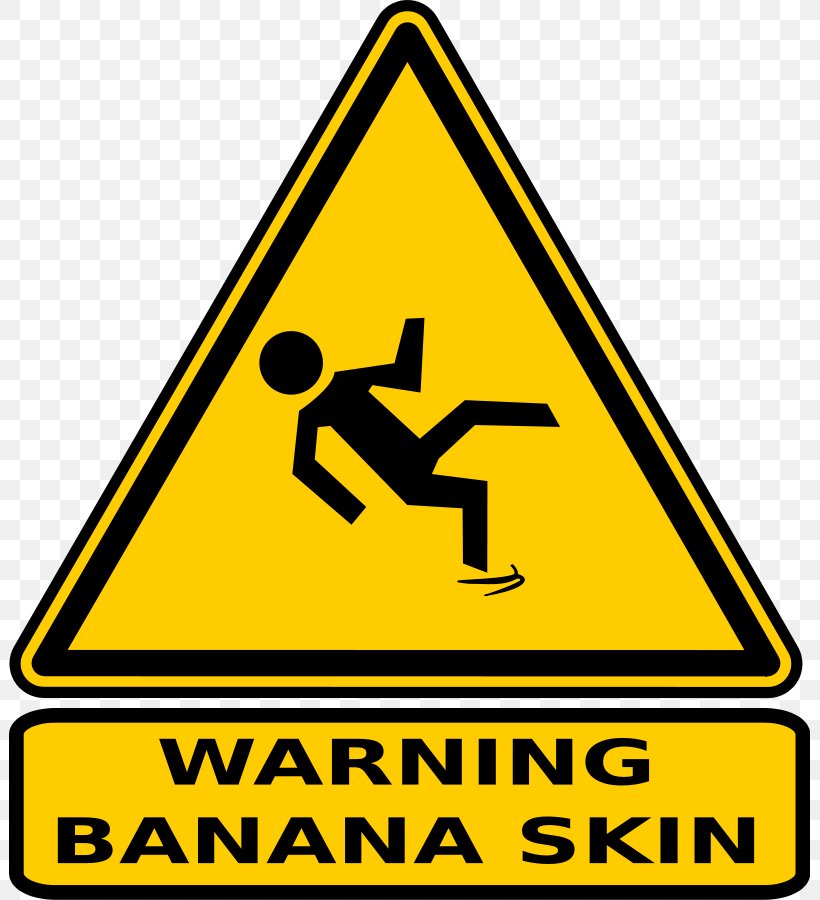 Banana Peel Warning Sign Clip Art, PNG, 801x900px, Banana Peel, Area, Banana, Brand, Cartoon Download Free
