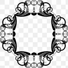 Borders And Frames Black And White Picture Frames Clip Art, PNG ...