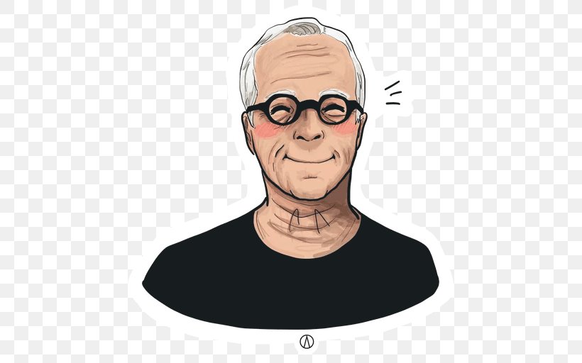 Dieter Rams Sticker Telegram Nose, PNG, 512x512px, Dieter Rams, Beard, Cheek, Chin, Cool Download Free