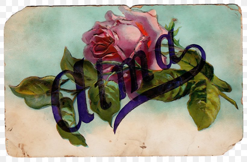 Rose, PNG, 1650x1088px, Watercolor, Calligraphy, Drawing, Flower, Leaf Download Free
