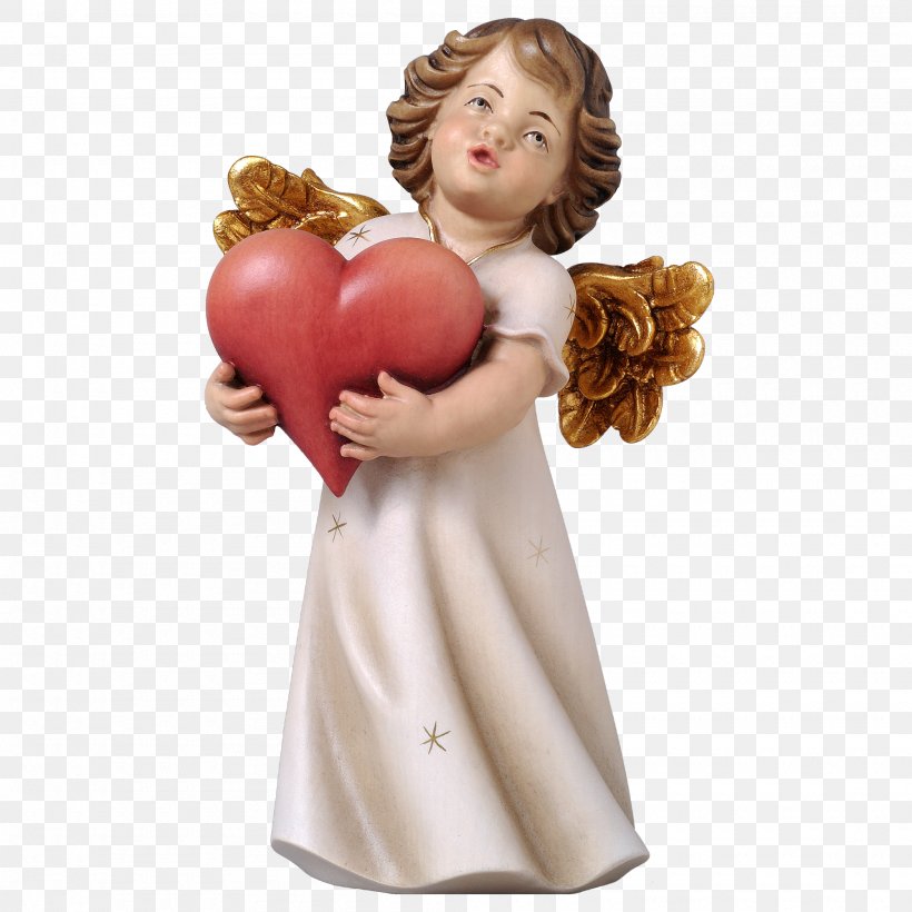 Angel Heart Putto Wood Carving, PNG, 2000x2000px, Angel, Candle, Fictional Character, Figurine, Guardian Angel Download Free