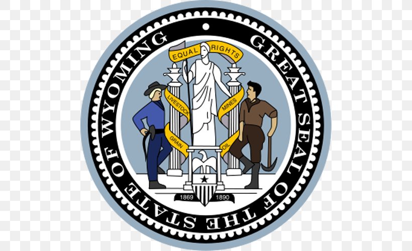 Cheyenne Seal Of Wyoming Cody Great Seal Of The United States U.S. State, PNG, 500x500px, Cheyenne, Armiger, Badge, Brand, Can Stock Photo Download Free