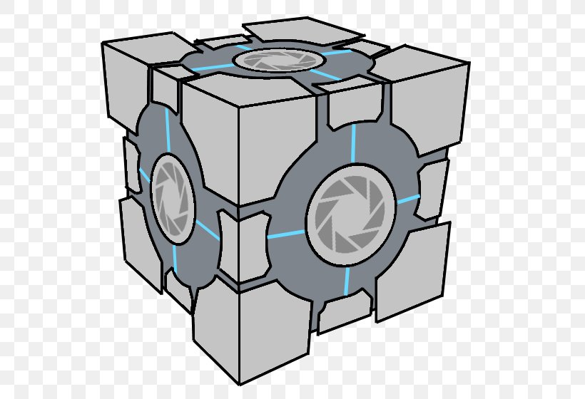 Portal 2 Half-Life Drawing Companion Cube, PNG, 565x560px, Portal 2, Aperture Laboratories, Area, Companion Cube, Cube Download Free
