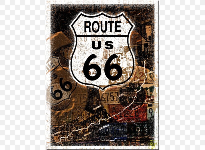 U.S. Route 66 US Numbered Highways Road Refrigerator Magnets, PNG, 600x600px, Us Route 66, Art, Craft Magnets, Highway, Metal Download Free