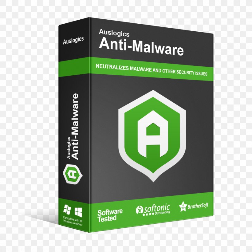 Malwarebytes Computer Software Auslogics Computer Security, PNG, 1000x1000px, Malware, Antivirus Software, Auslogics, Brand, Computer Download Free