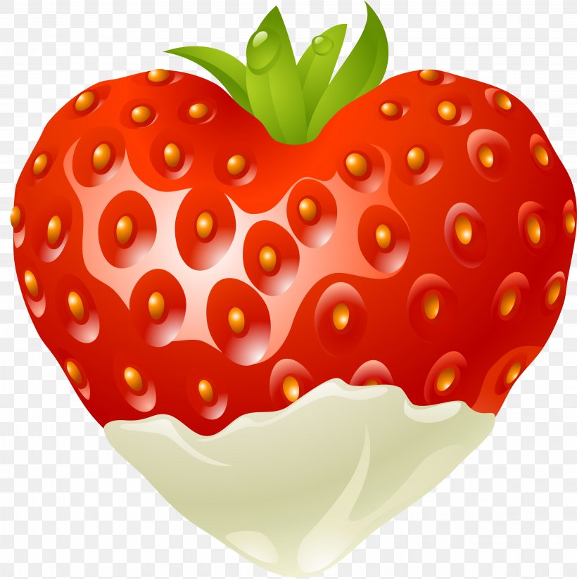 Strawberry Sticker Heart Food, PNG, 4263x4279px, Strawberry, Diet Food, Food, Fruit, Heart Download Free