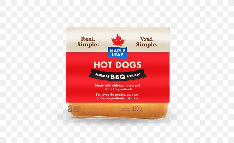 Chicken Hot Dog Brand Maple Leaf, PNG, 500x500px, Chicken, Brand, Chicken As Food, Dog, Hot Dog Download Free