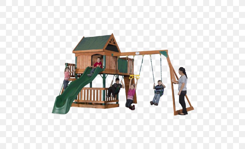 Backyard Discovery Tucson Cedar Swing Set Outdoor Playset Toy Backyard Discovery Woodridge II, PNG, 500x500px, Swing, Child, Chute, House, Outdoor Play Equipment Download Free